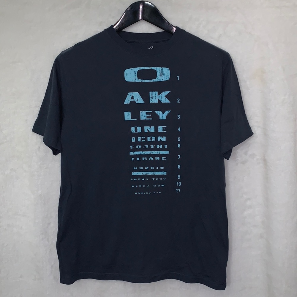 Oakley Men’s T-Shirt Size Medium Slim Fit Blue Preowned